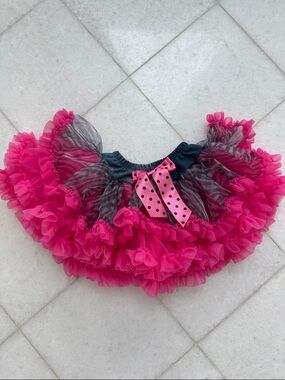 Hot Pink Ruffled Tulle Pettiskirt, SC, MC